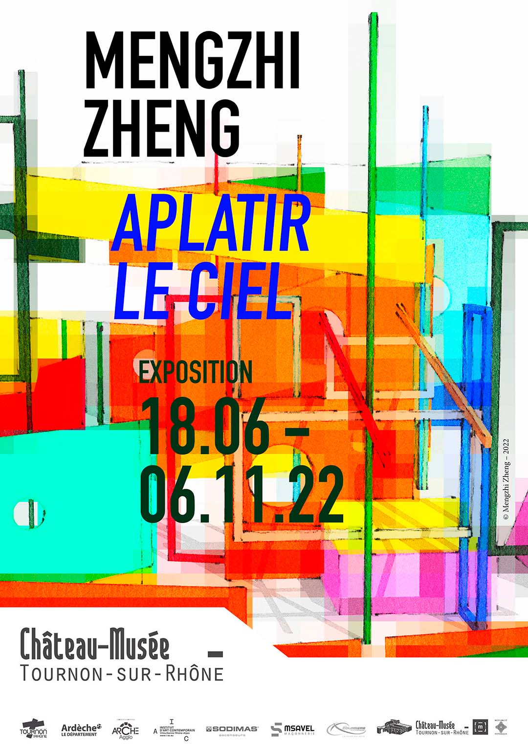 MENGZHI ZHENG. Aplatir le ciel. Exposition du 18 juin au 6 novembre 2022 au Château-musée.