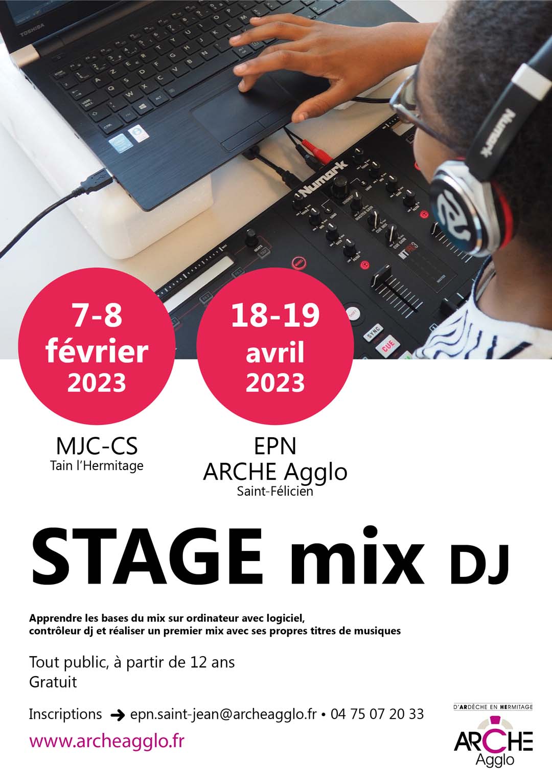 STAGE MIX DJ avec ARCHE Agglo